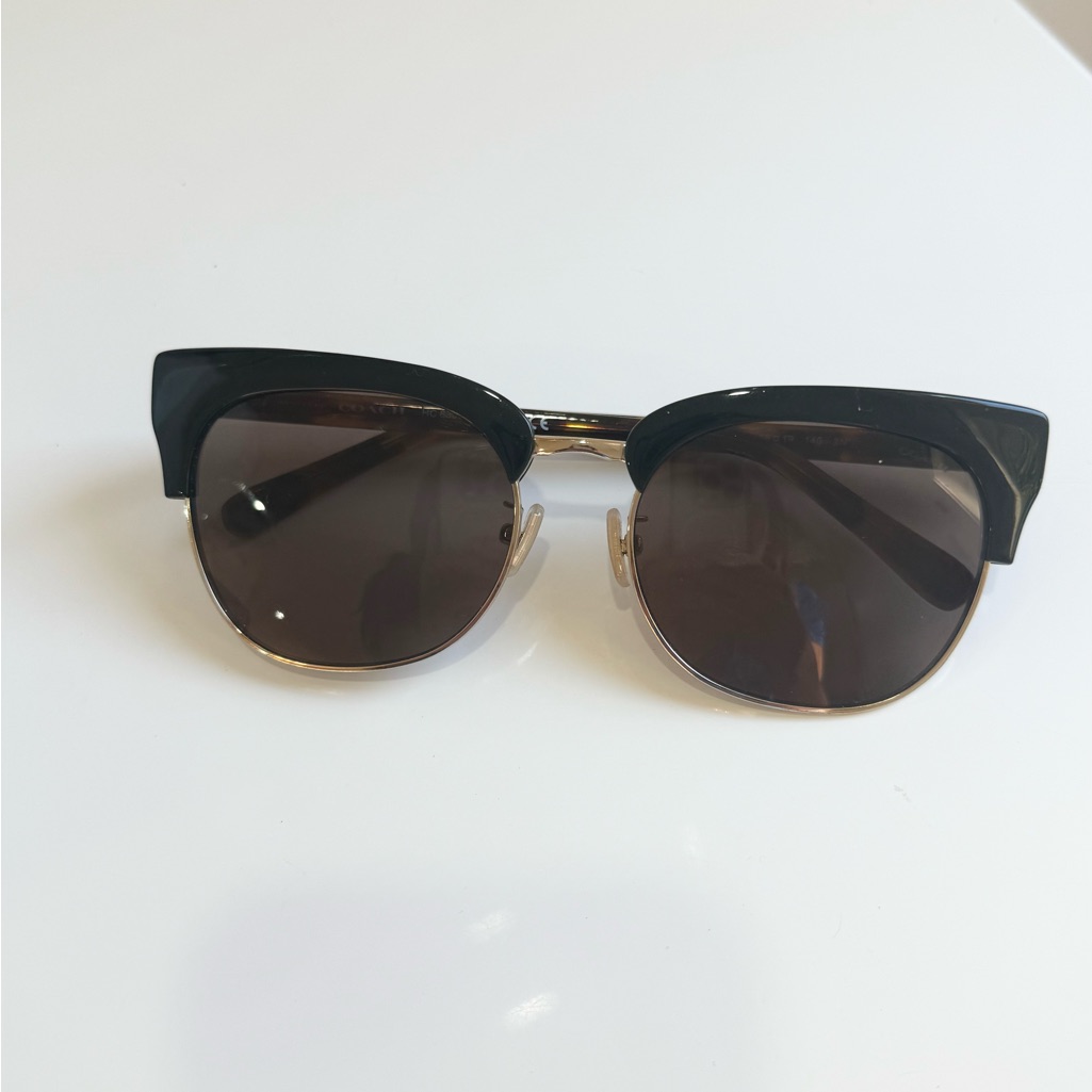 Coach Brand- Black And Tortoise Sunglasses